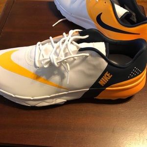 Orange,black,white Nike